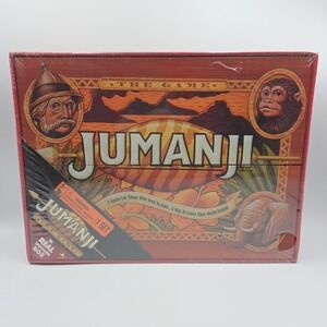 JUMANJI THE GAME IN A REAL WOODEN BOX Spinmaster Cardinal Sealed In Box